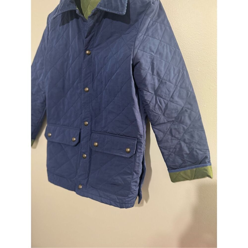 Vintage y2k Vineyard Vines diamond quilted chore barn coat lined XS navy jacket - Picture 2 of 13